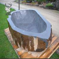 High quality  outdoor  freestanding natural stone bathtub